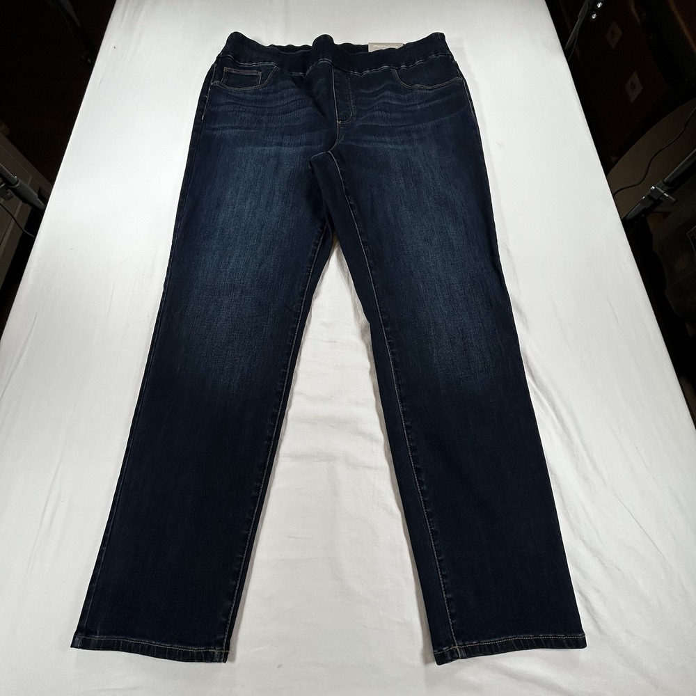NEW Chico's Women's 3R Basic XL Jackson Indigo Pull On Jegging Jeans Dark Wash - Picture 1 of 10
